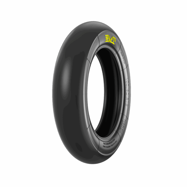 PMT Slick 100/90-12 Supersoft-Hard Rennreifen für Pitbike Rennstrecke ohne Profil