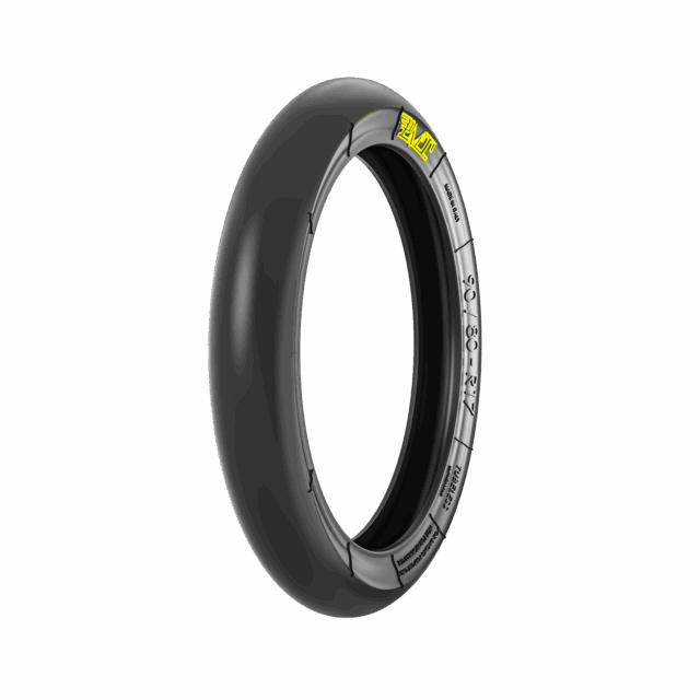 PMT Slick 90/80-17 Supersoft-Medium Vorderreifen für Pitbike Racing ohne Profil