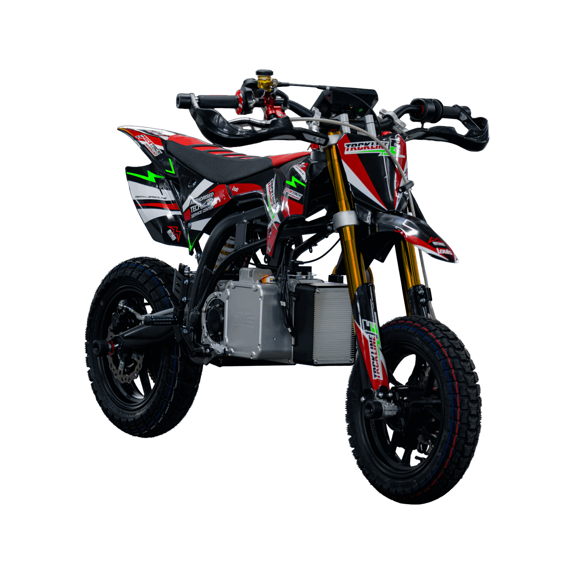 Trckline E - DropIn72V 5 Trckline E DropIn72V Elektro Pitbike frontal 72V E Pit Bike kaufen