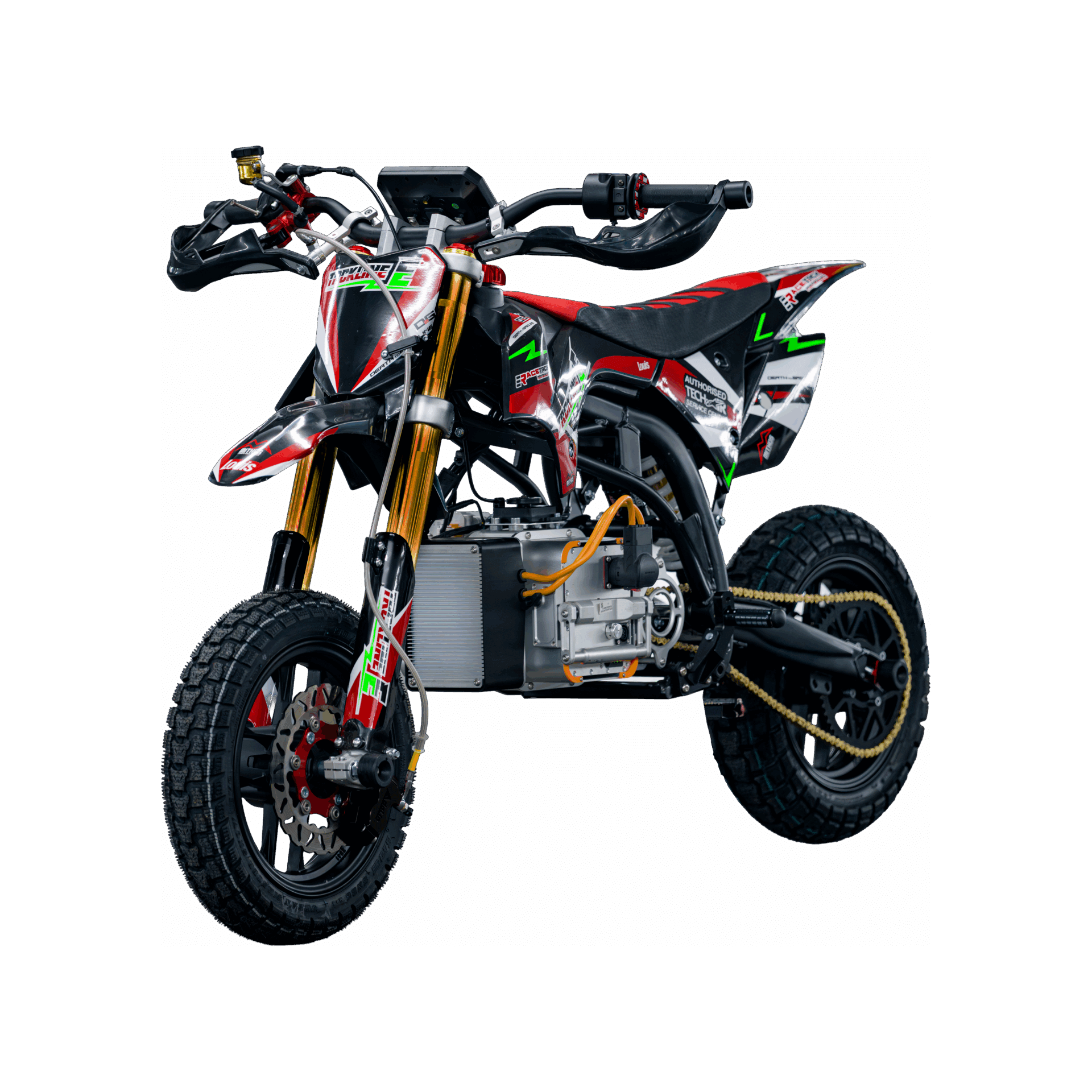 Trckline E - DropIn72V 2 Trckline E DropIn72V Elektro Pitbike Frontalansicht kaufen 72V Motor